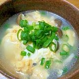 豆腐とたまごの中華スープ